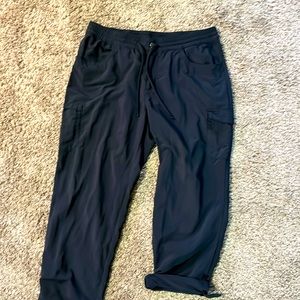 Columbia Woodland Hills Ladies Women Roll Up Pant - BLACK - LARGE